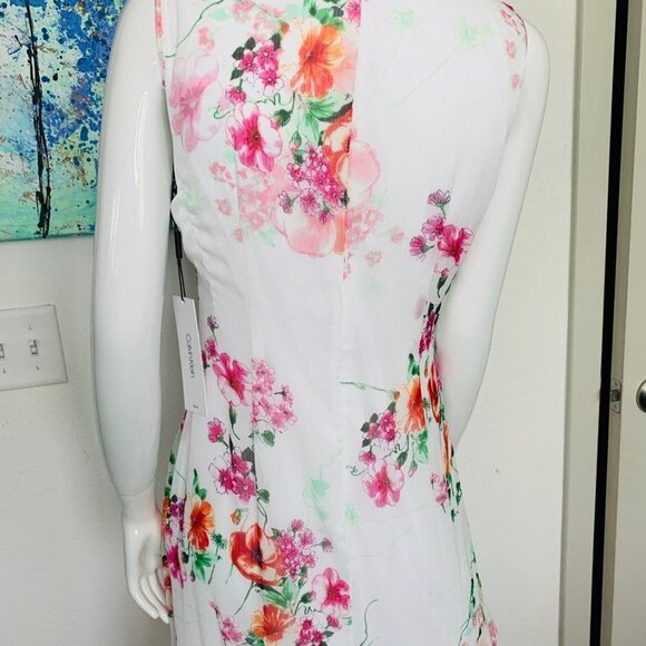 Calvin Klein Women's Floral A-Line Dress - Picture 5 of 12